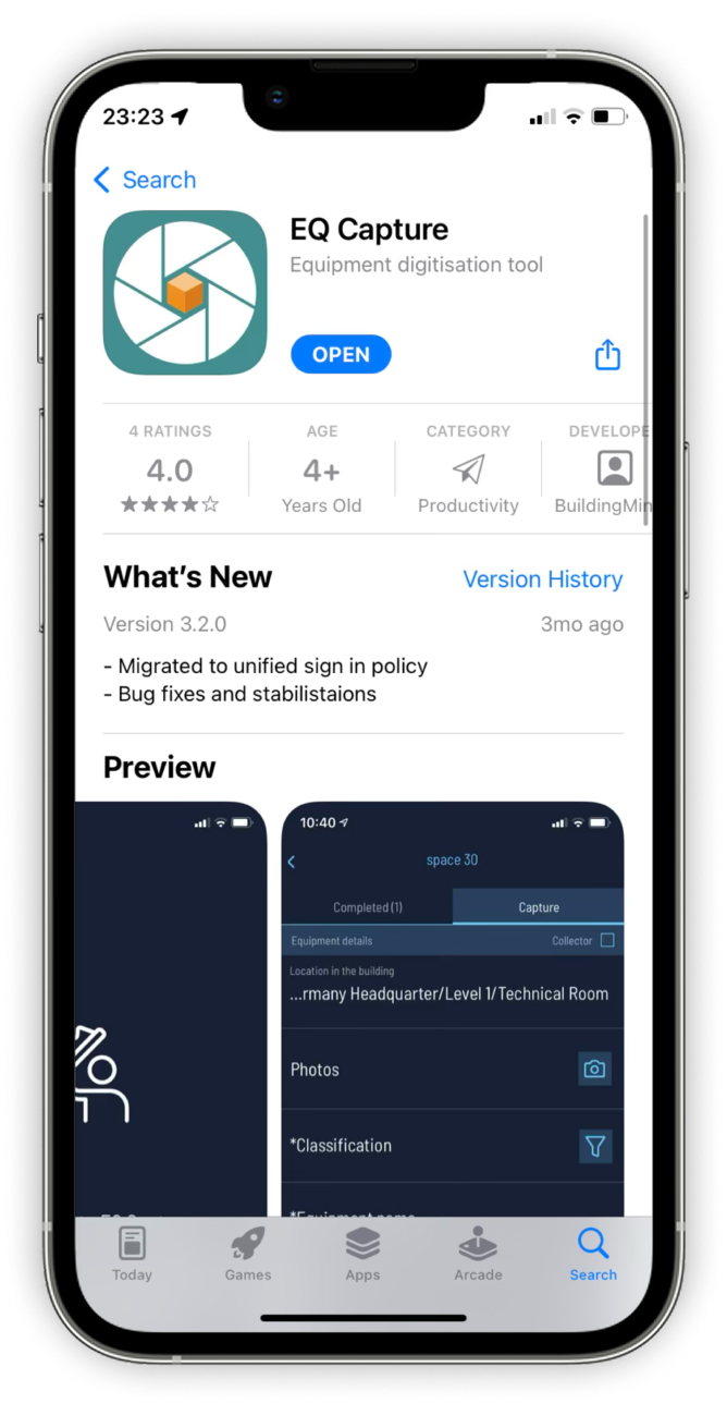 EQ Capture on the iOS App Store