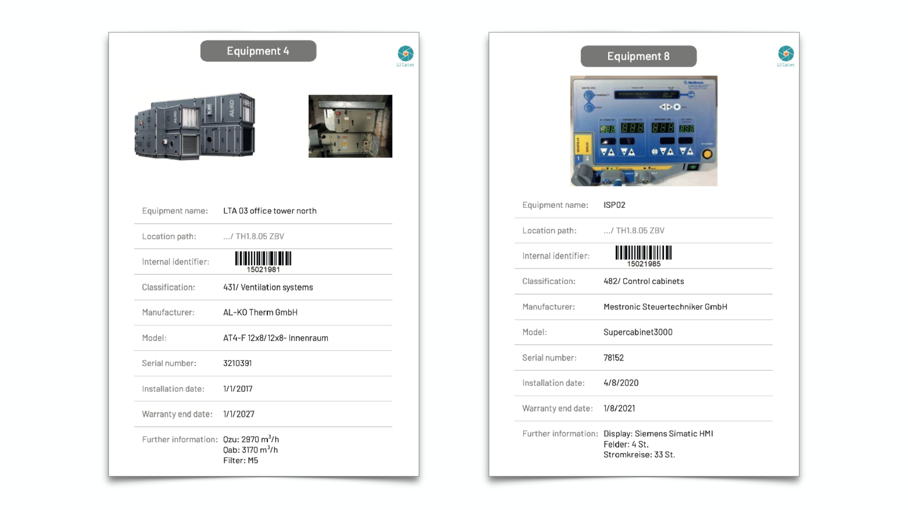 Printed equipment cards for usability testing