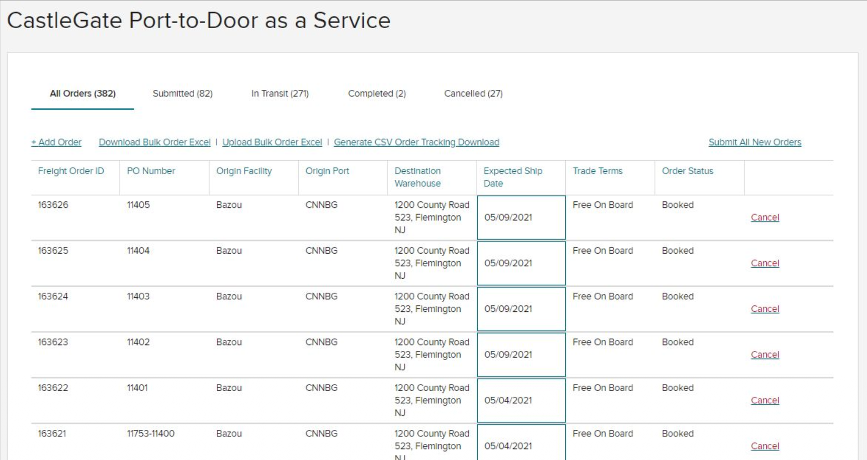 Port-to-Door-as-a-Service tool